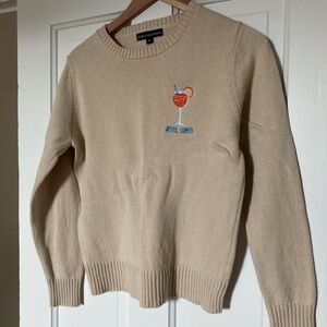 Kiel James Patrick KJP cotton aperol sweater in medium